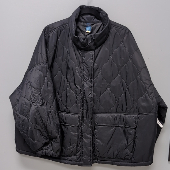 Old Navy NWT Size 3XL Packable Black Jacket - Picture 1 of 6